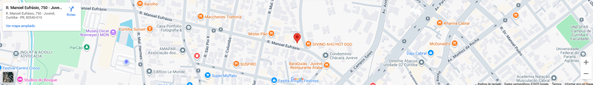 Mapa Localização APEX Informática Curitiba